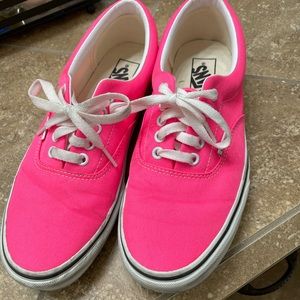 Hot Pink Vans, womens size 9.5!